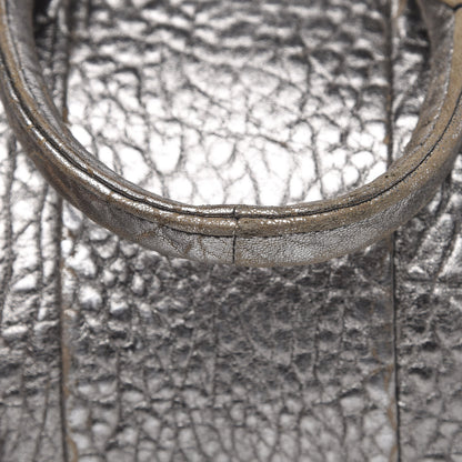 Alexander Wang Metallic Pebbled Lambskin Rockie Carbon Silver Hardware 10 of 13