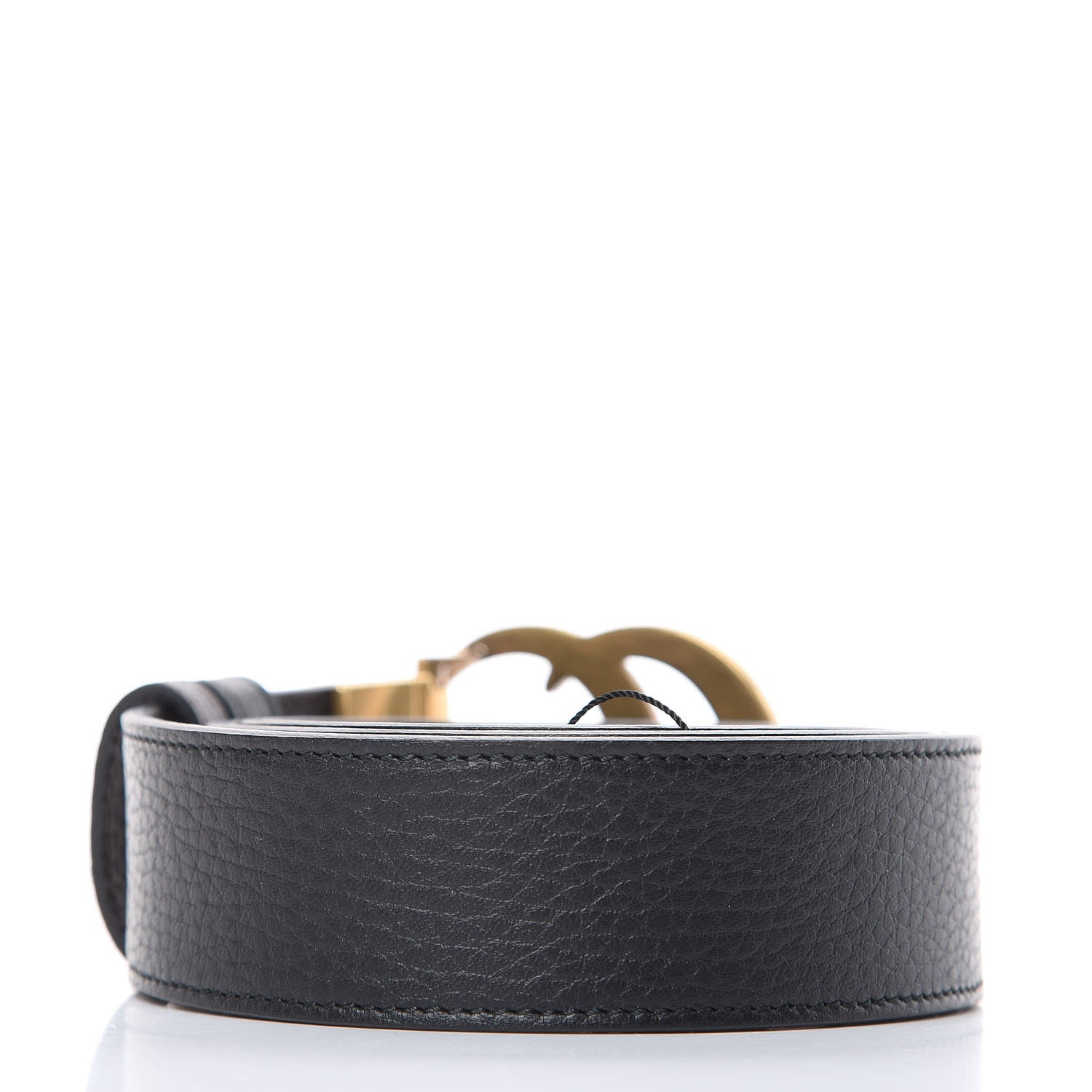 Gucci Calfskin Double G Reversible 37mm Belt 85 34 Black Cocoa 3 of 6