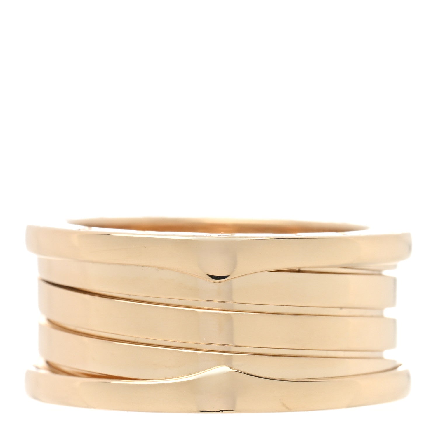 Bulgari 18K Yellow Gold B.Zero1 Four-Band Ring 59 8.75 3 of 5