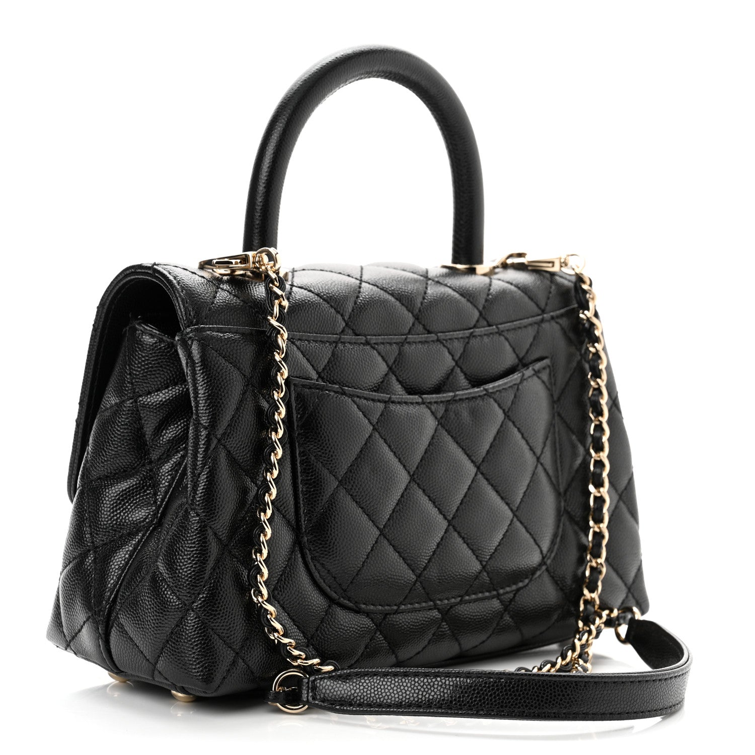 Chanel Caviar Quilted Mini Coco Handle Flap Black 3 of 10