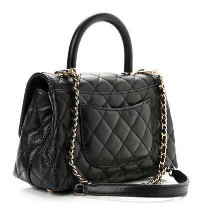 Chanel Caviar Quilted Mini Coco Handle Flap Black 3 of 10