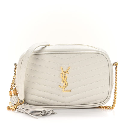 Saint Laurent Grain De Poudre Matelasse Monogram Mini Lou Camera Bag Crema Soft 1 of 12