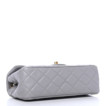 Chanel Lambskin Quilted Mini Rectangular Pearl Crush Flap Grey 3 of 4