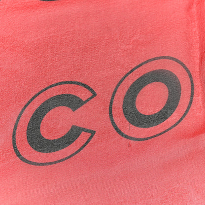 Chanel Silk Chiffon CC Scarf Red Black 6 of 7