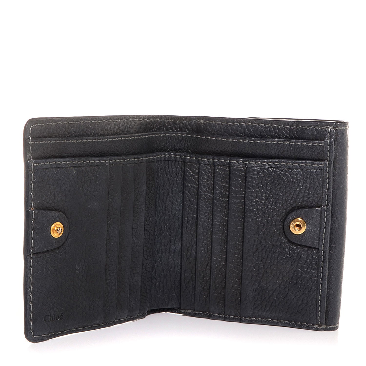 Chloe Calfskin Marcie Square Wallet Black 7 of 9