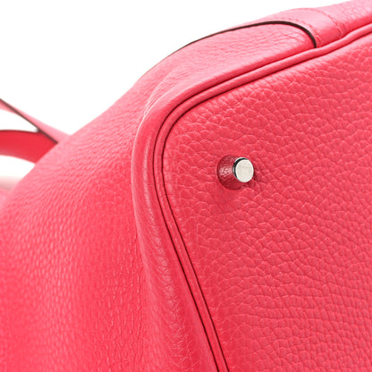Hermes Taurillon Clemence Picotin Lock 22 MM Rose Extreme 9 of 12