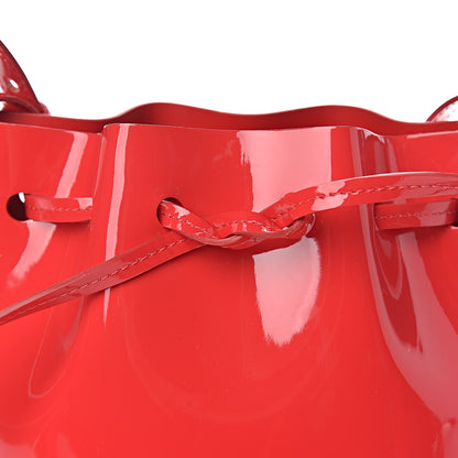 Mansur Gavriel Patent Calfskin Mini Mini Bucket Bag Flamma 9 of 9