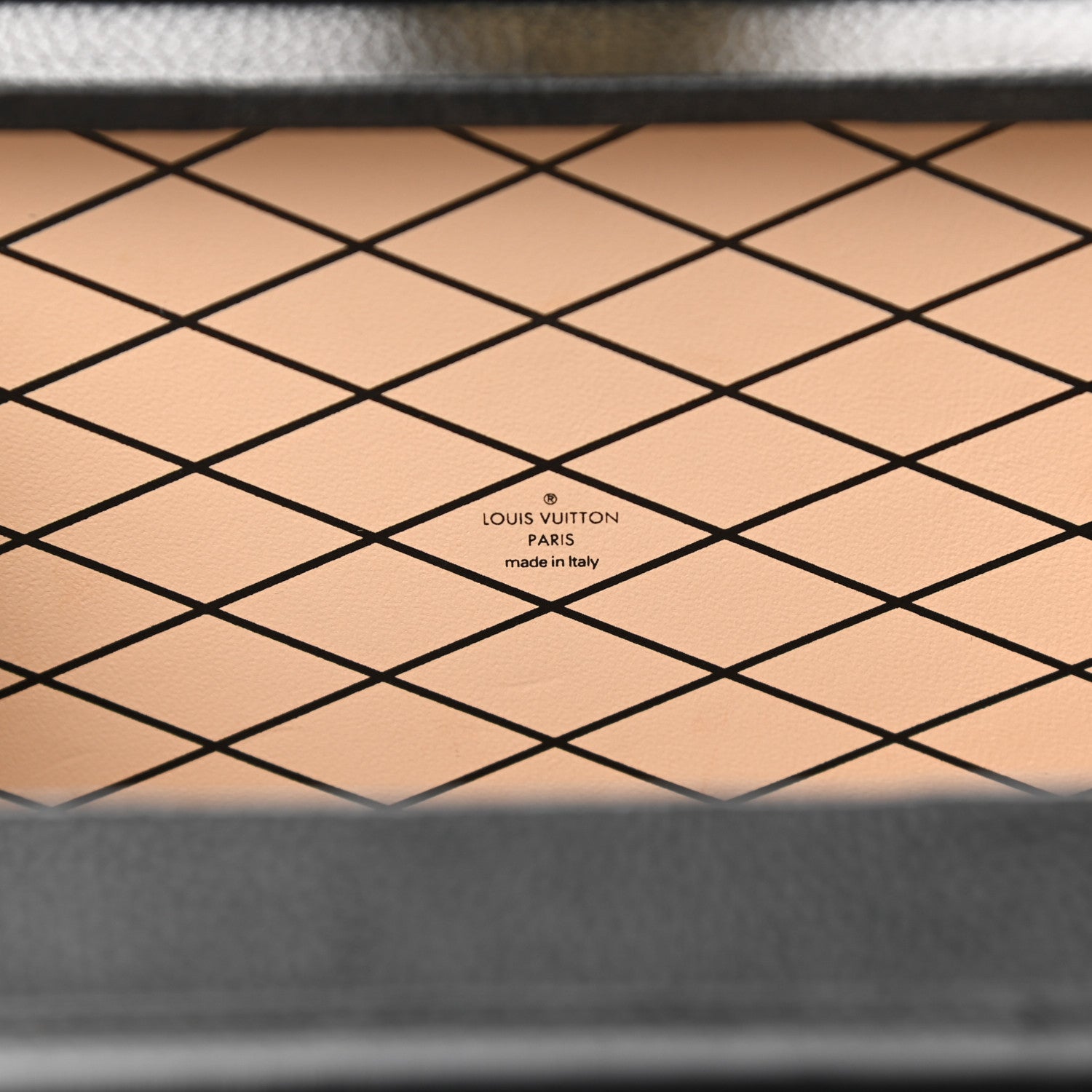 Louis Vuitton Monogram Calfskin Petite Malle Black White 6 of 10