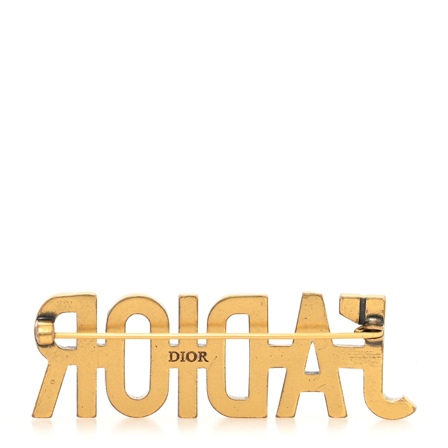 Crystal J'Adior Brooch Aged Gold
