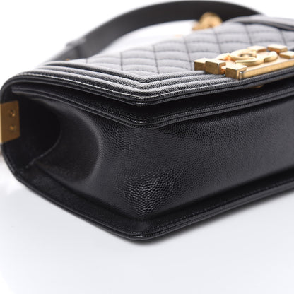 Chanel Caviar Quilted Small Boy Flap Black 8 of 10