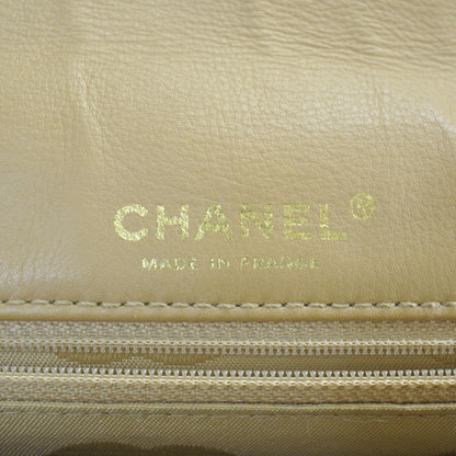 Chanel Leather Quilted Surpique Flap Beige 8 of 11