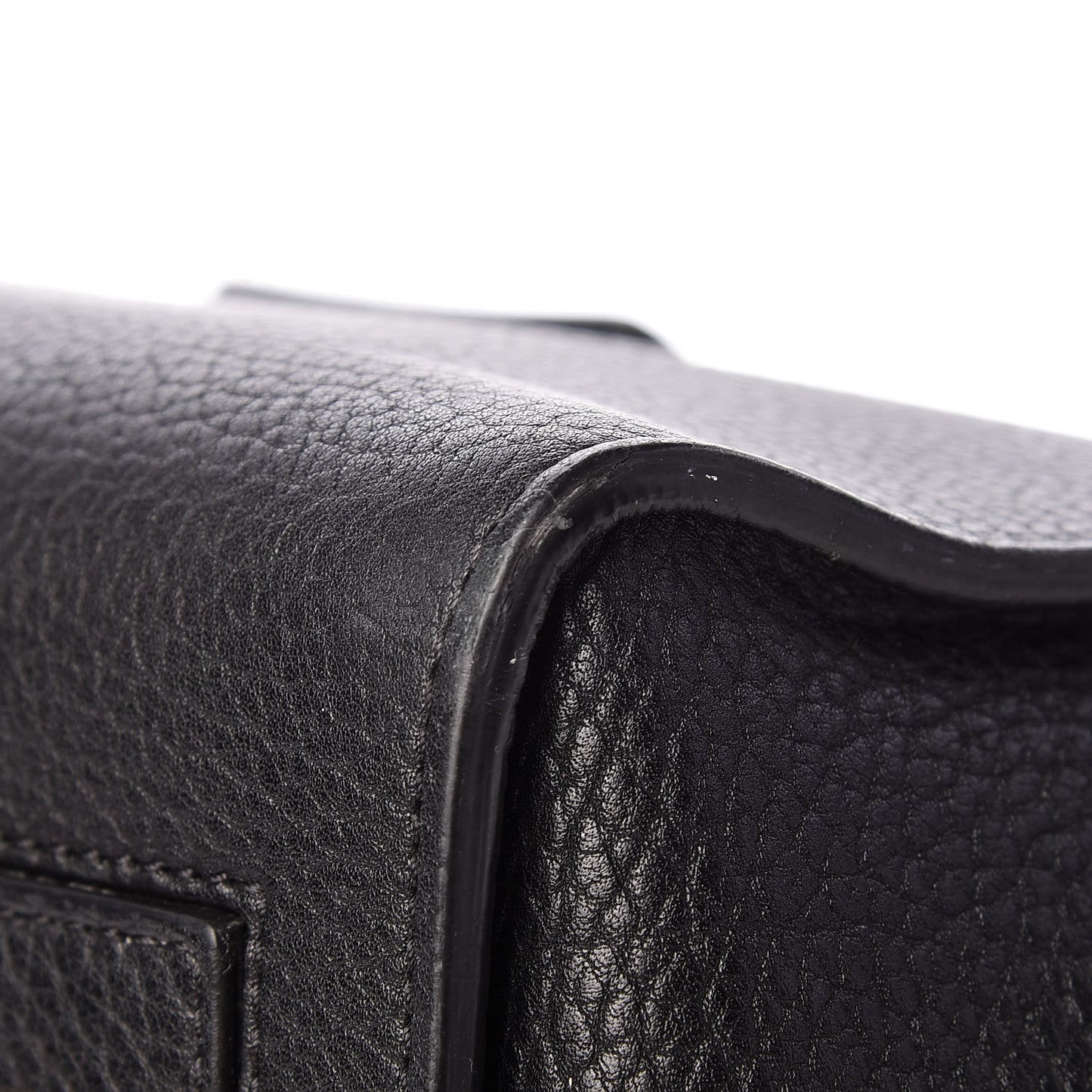 Crisped Calfskin Medium Tie Knot Tote Black