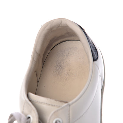 Gucci Miro Soft Calfskin Ayers Web Mens Ace Sneakers 8 White Blue 11 of 20