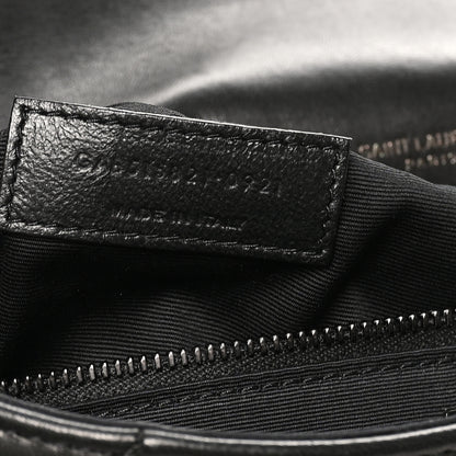 Saint Laurent Lambskin Patchwork Monochrome Monogram Medium Jamie Black 7 of 10