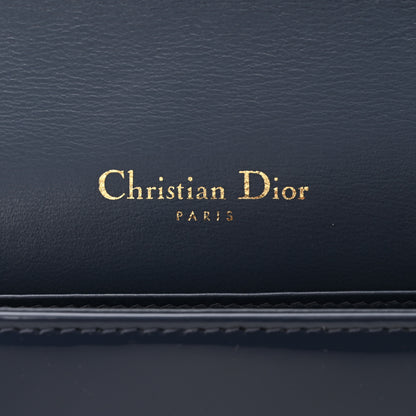 Christian Dior Patent Cannage Lady Dior Chain Wallet Denim 7 of 13