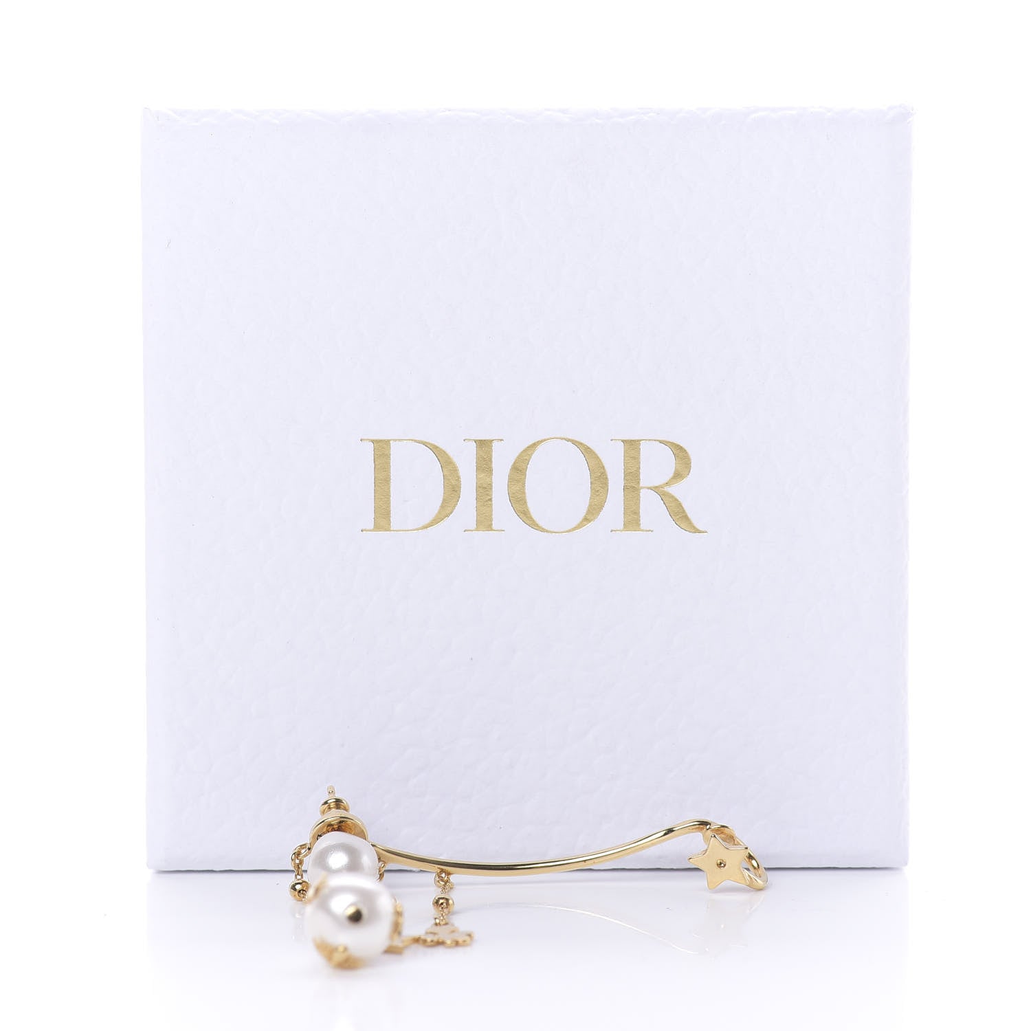 Christian Dior Pearl Shiny-D Earring Gold 5 of 5