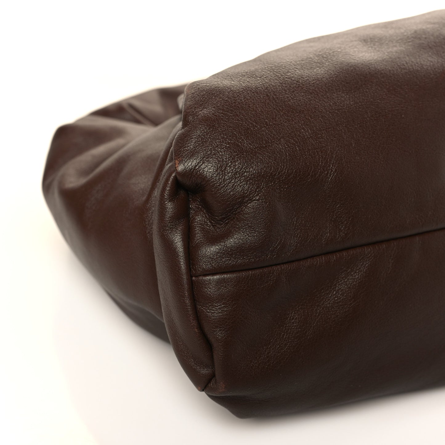 Smooth Butter Calfskin Small The Shoulder Pouch Brownie