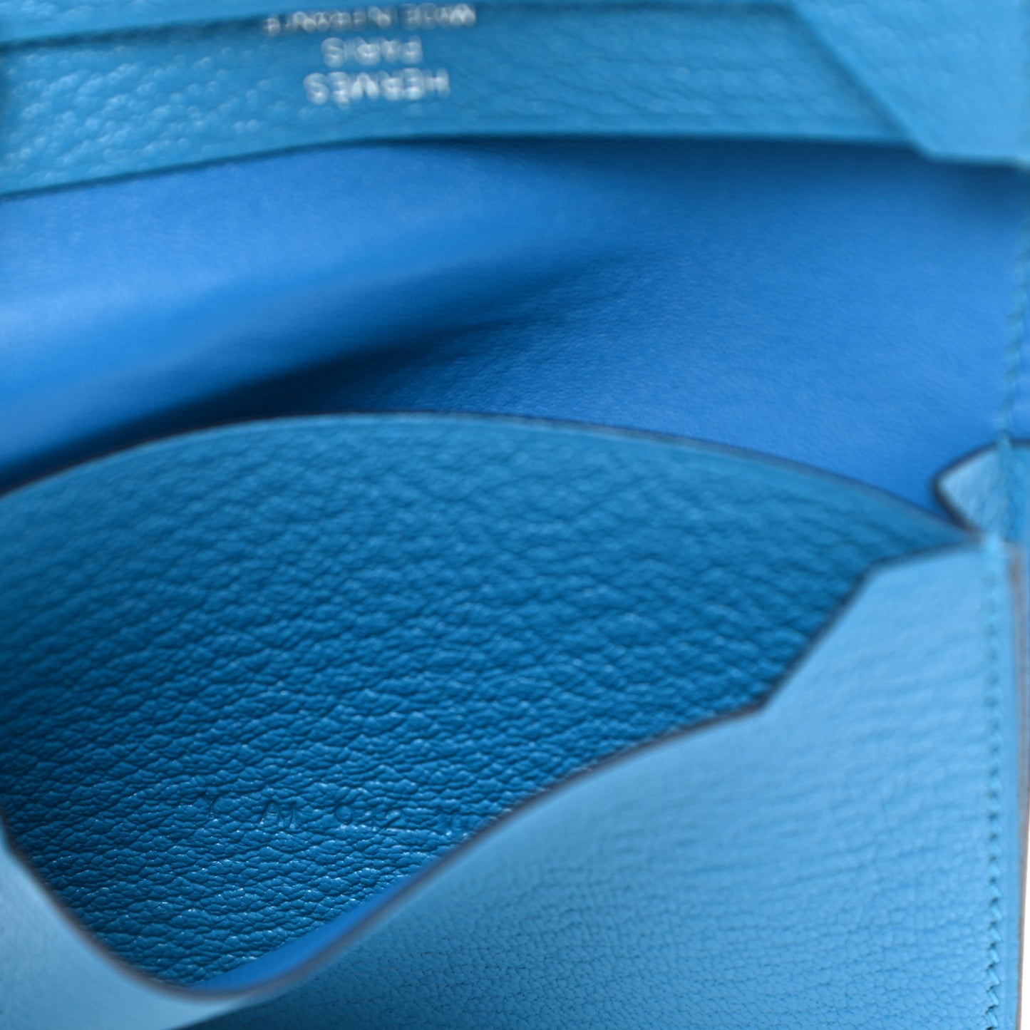 Chevre Mysore Bearn Card Holder Wallet Bleu Paradis