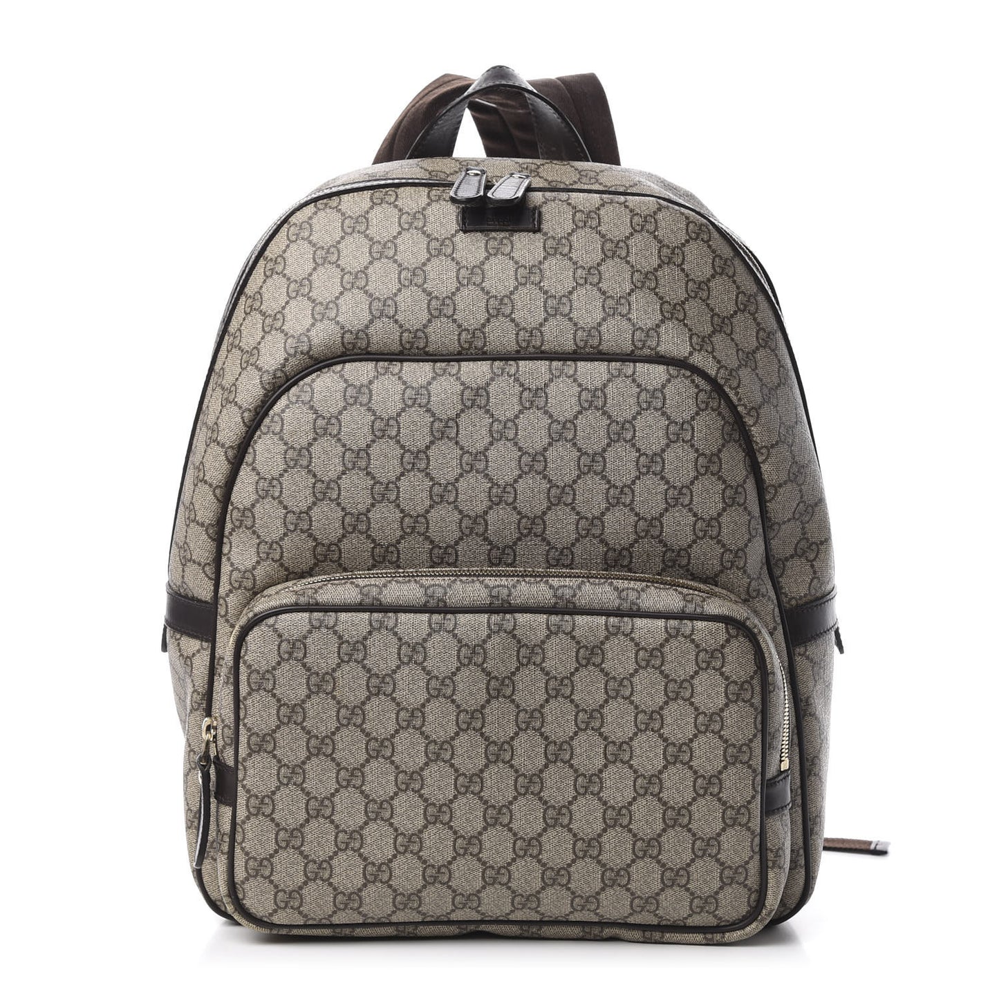 GG Supreme Monogram Large Day Backpack Brown