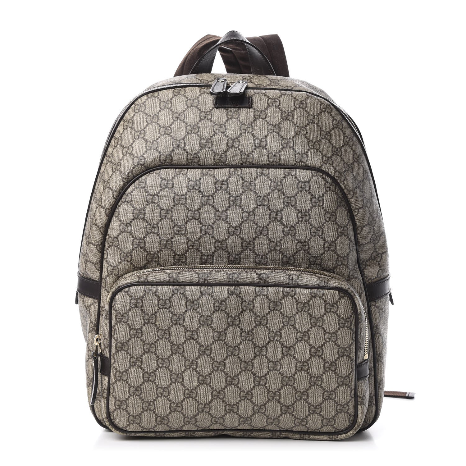 Gucci GG Supreme Monogram Large Day Backpack Brown 1 of 9