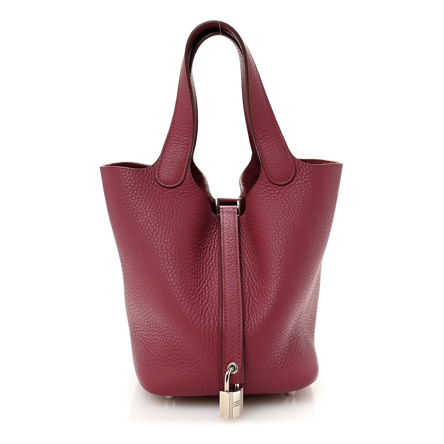 Hermes Taurillon Clemence Picotin Lock 18 PM Rubis 1 of 10