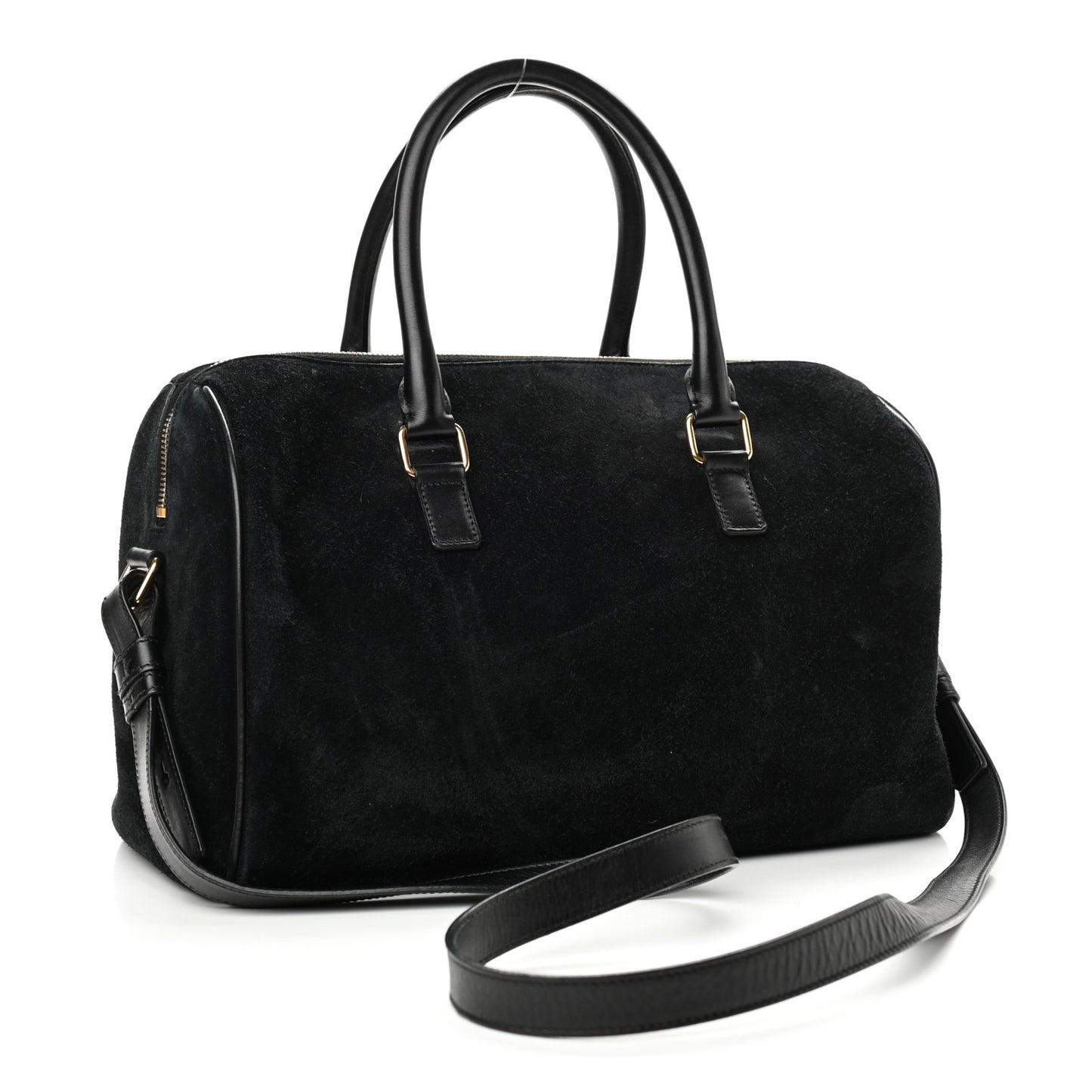 Calfskin Suede Classic Duffle 6 Black