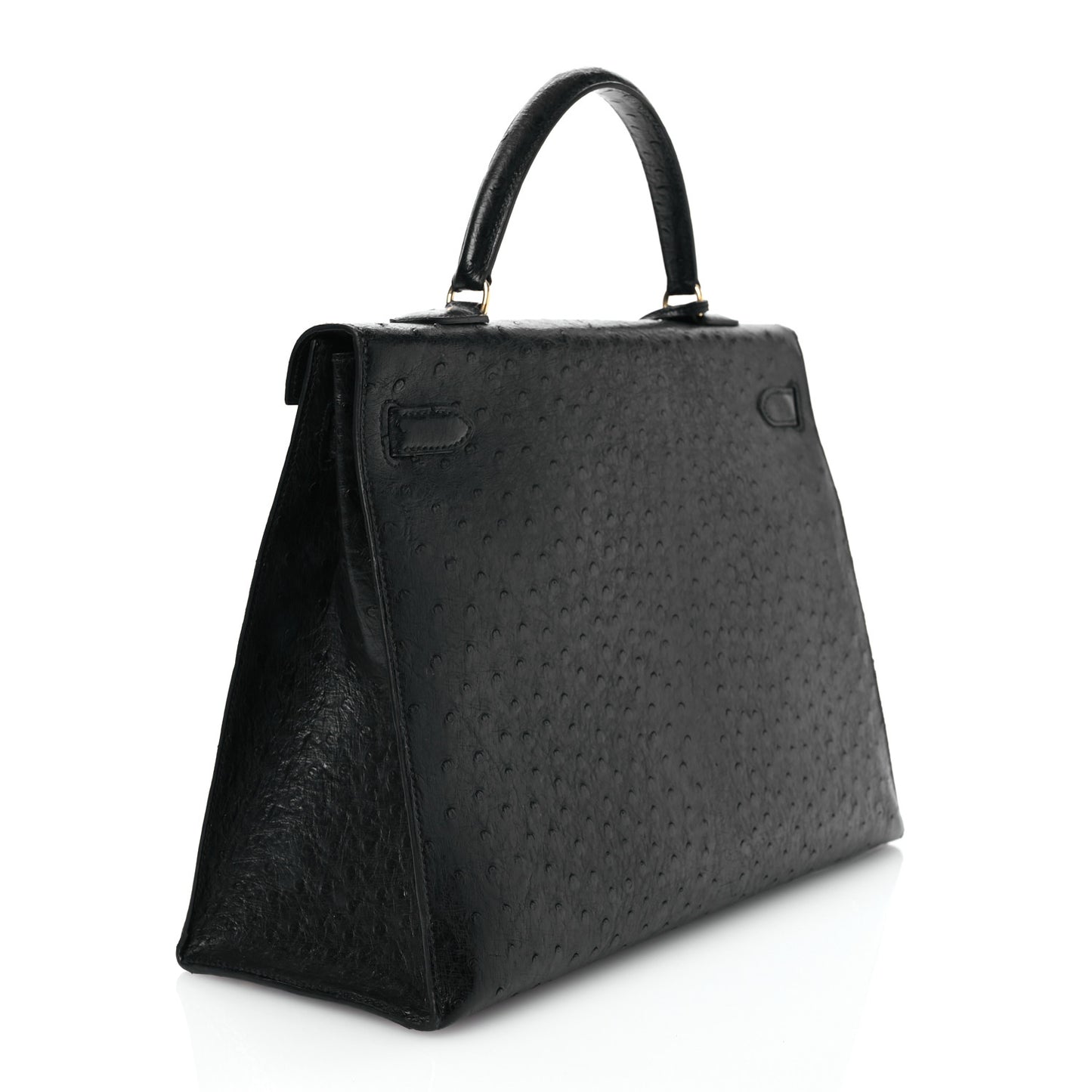 Ostrich Kelly Sellier 35 Black