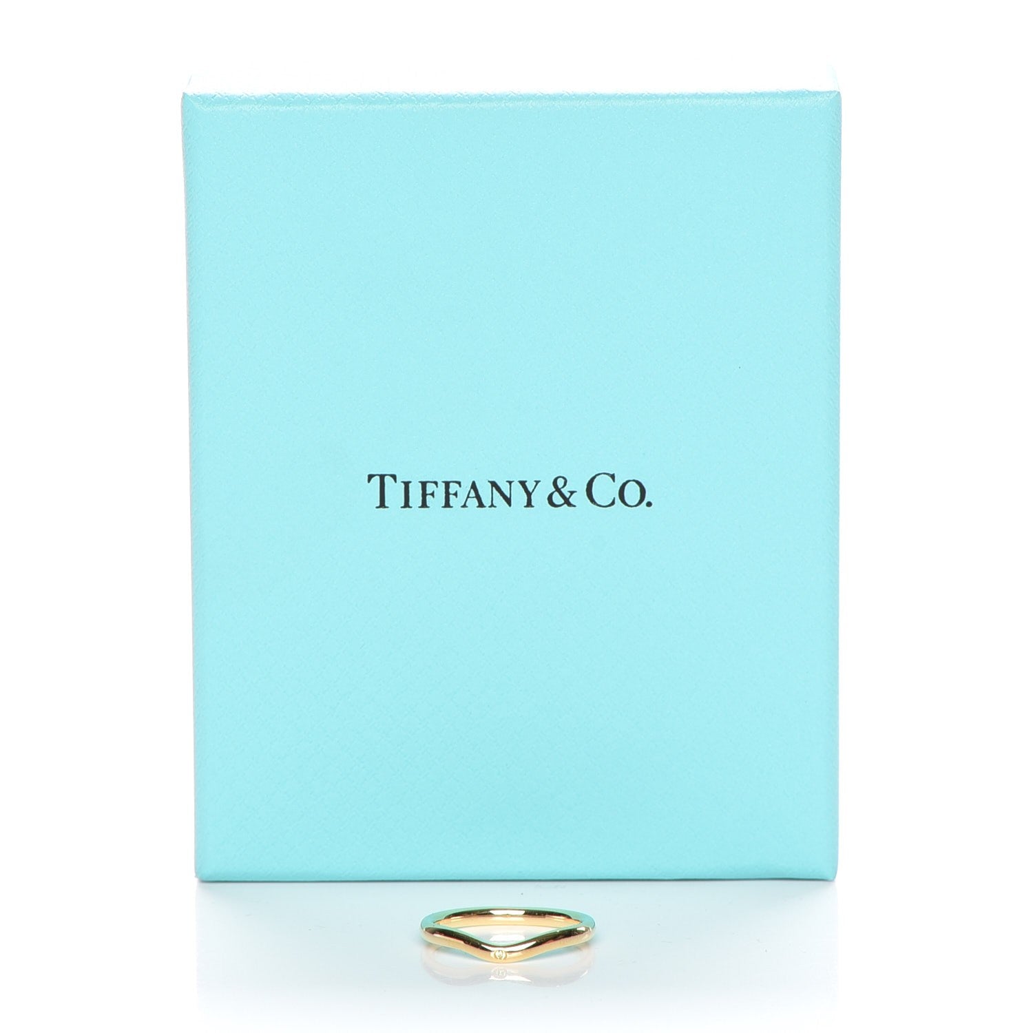 Tiffany 18K Yellow Gold Diamond Elsa Peretti Ring 6.5 6 of 6