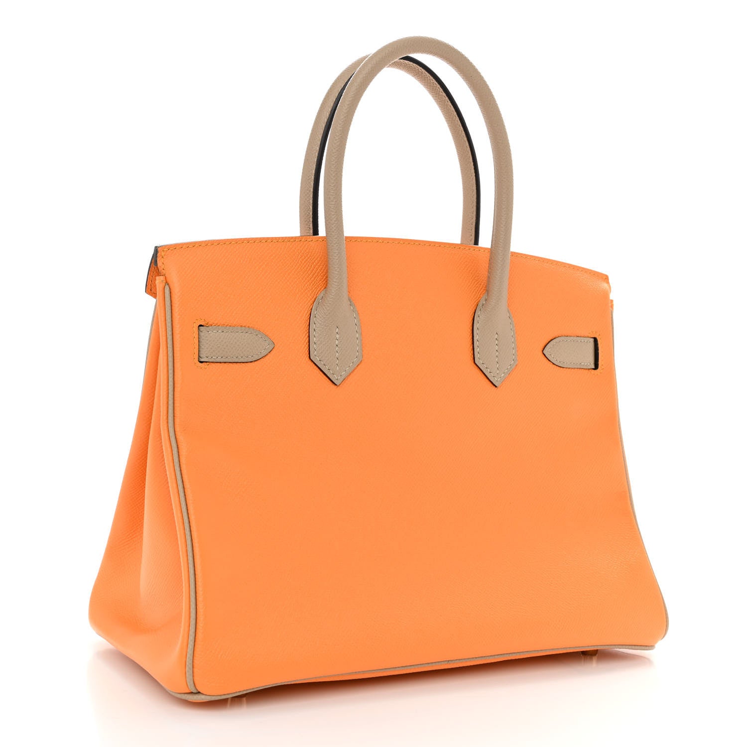 Hermes Epsom Horseshoe Birkin 30 Jaune D'or Trench 3 of 12