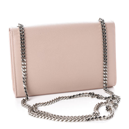 Saint Laurent Grain De Poudre Small Classic Monogram Kate Tassel Satchel Pale Blush 2 of 8