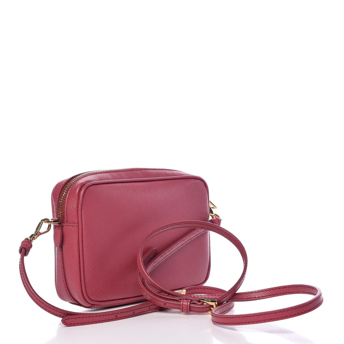 Saffiano Lux Mini Camera Crossbody Bag Bruyere