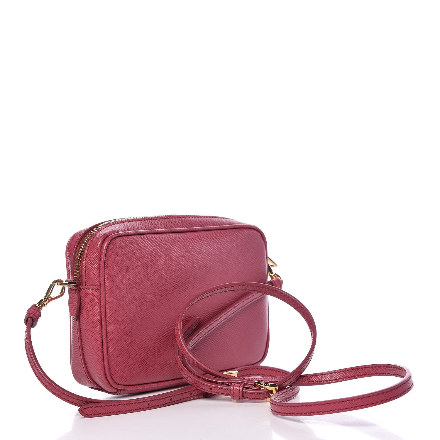 Prada Saffiano Lux Mini Camera Crossbody Bag Bruyere 3 of 9