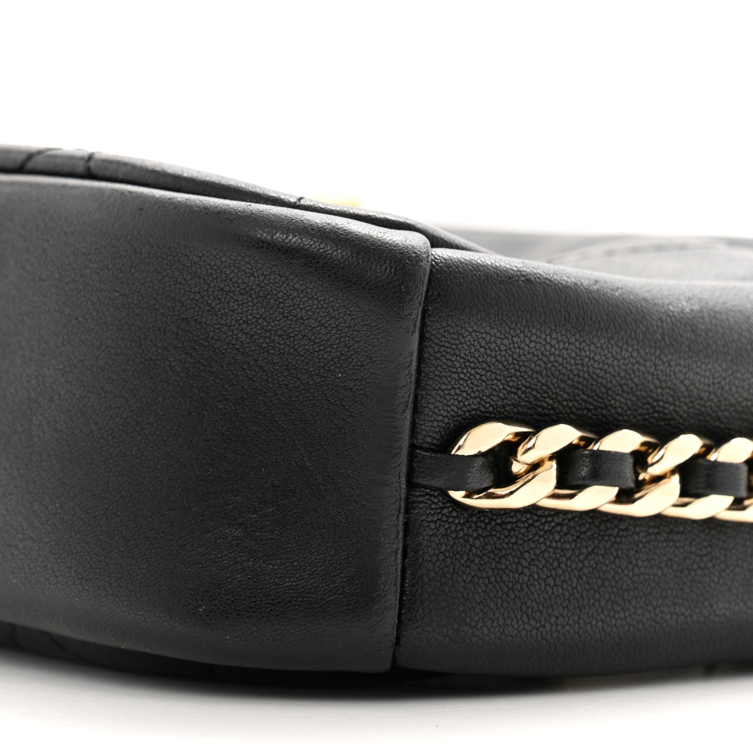 Chanel Goatskin Quilted Small Casual Trip Camera Case Black