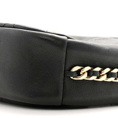 Chanel Goatskin Quilted Small Casual Trip Camera Case Black 10 of 13