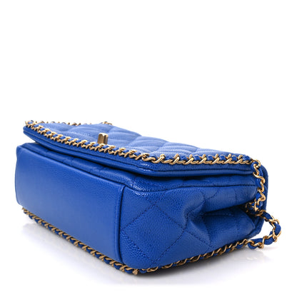 Chanel Caviar Quilted Mini Never Ending Chain Flap Blue 8 of 8