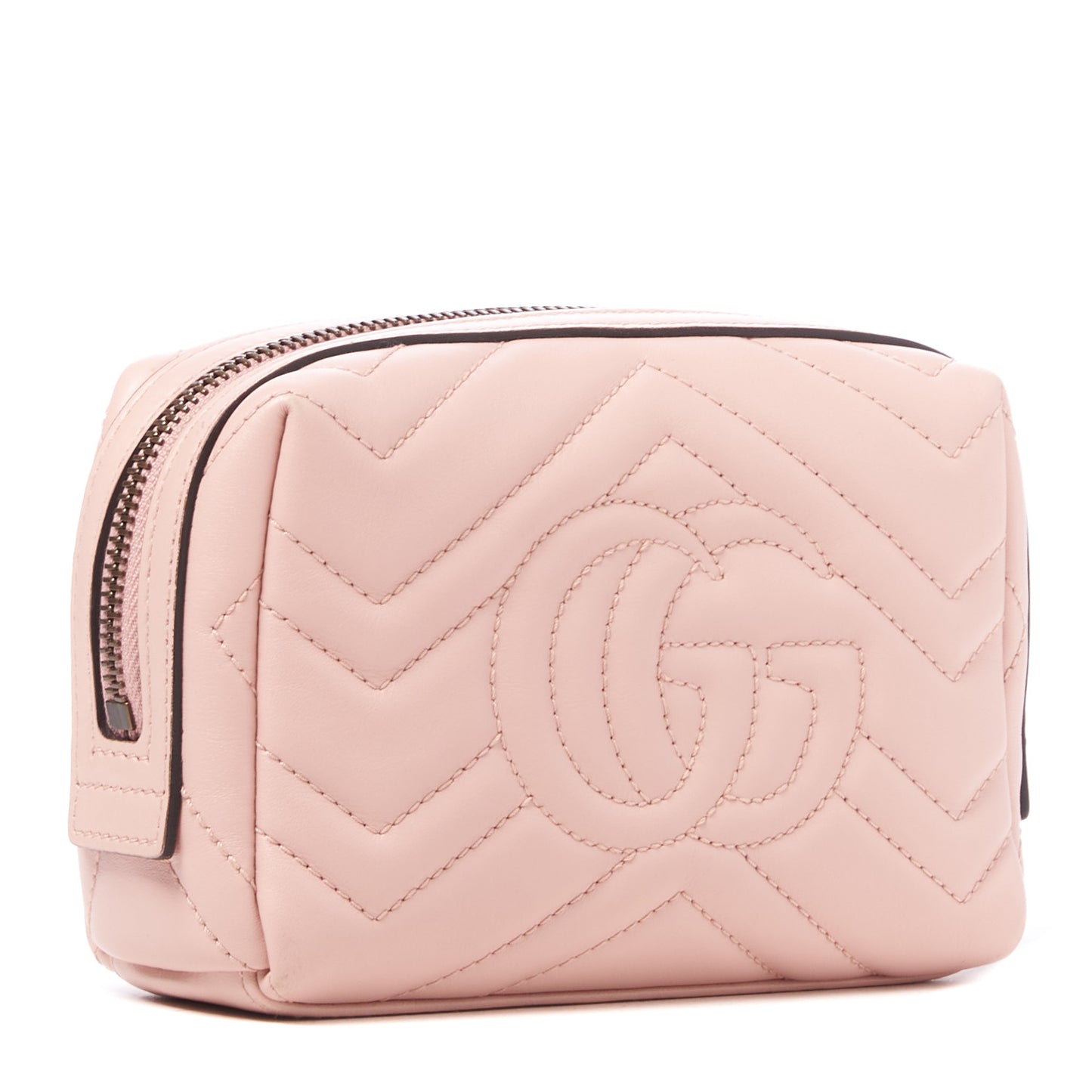 Calfskin Matelasse GG Marmont Cosmetic Case Perfect Pink
