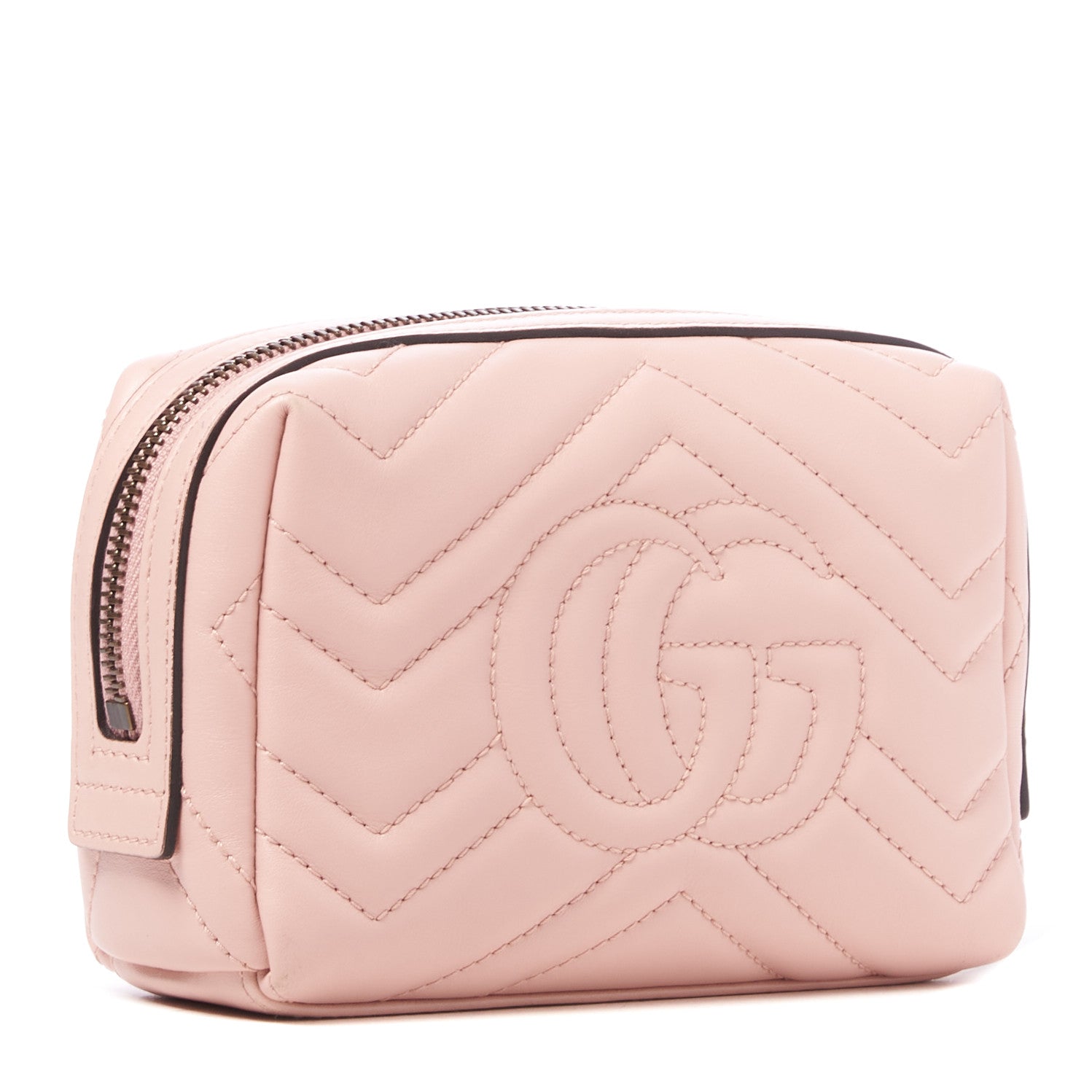 Gucci Calfskin Matelasse GG Marmont Cosmetic Case Perfect Pink 2 of 10