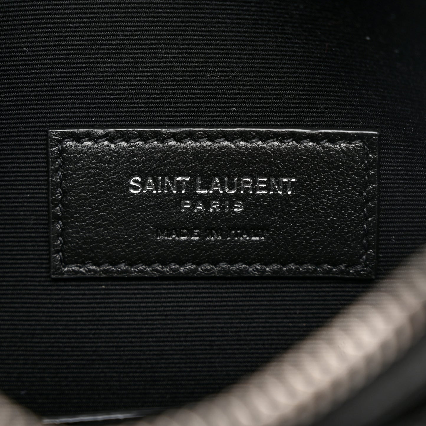 Grain De Poudre Chevron Monogram Bill Pouch Black