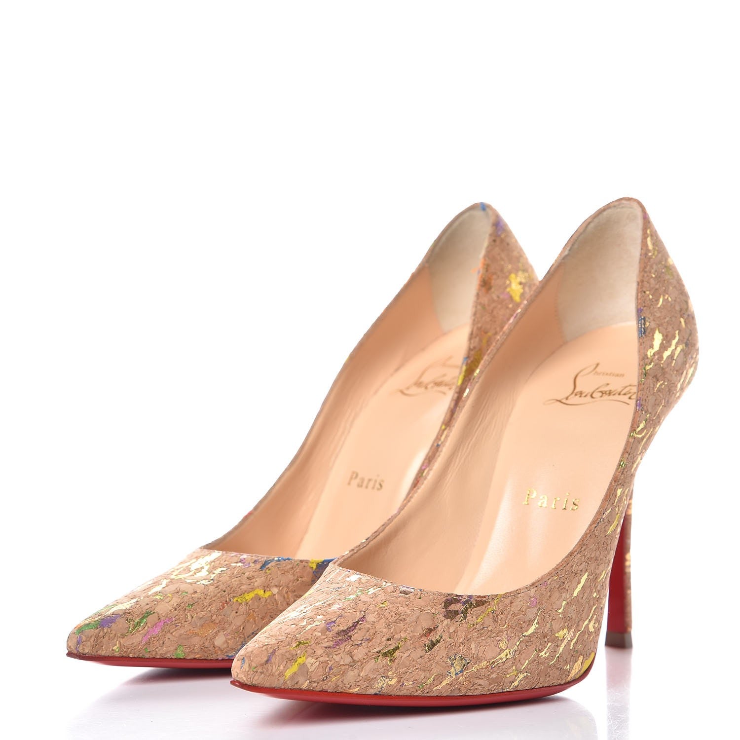 Christian Louboutin Liege Lame Decoltish 100 Pumps 36 Multicolor 3 of 7