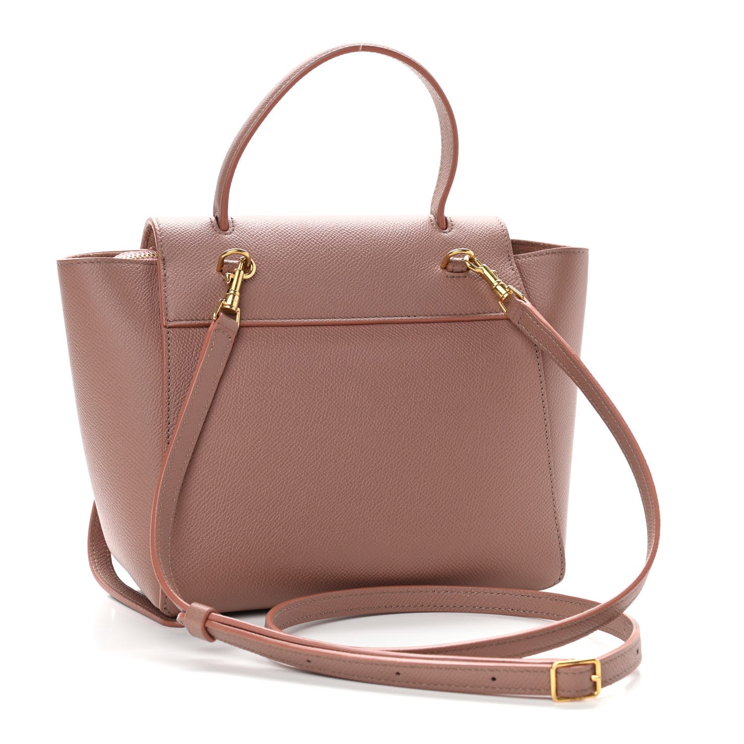 Celine Grained Calfskin Nano Belt Bag Antique Rose 3 of 12