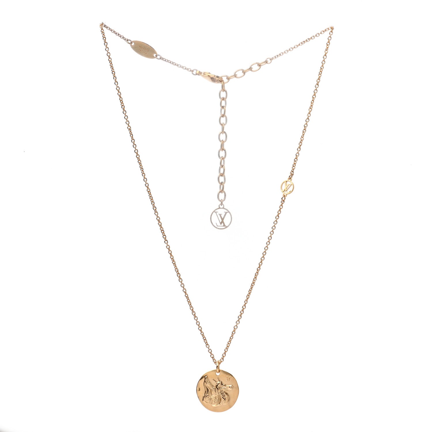 Louis Vuitton In The Sky Zodiac Necklace Gold 3 of 7