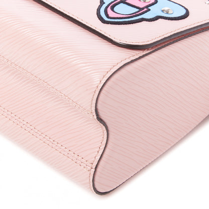 Louis Vuitton Epi Travel Stickers Twist Shoulder Bag MM Rose Ballerine 4 of 8