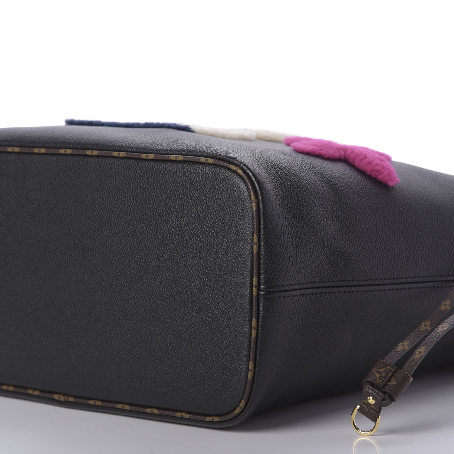 Louis Vuitton Calfskin Monogram Teddy Neverfull MM Black 7 of 9