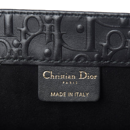 Christian Dior Oblique Calfskin Embossed Medium Book Tote Black 6 of 10