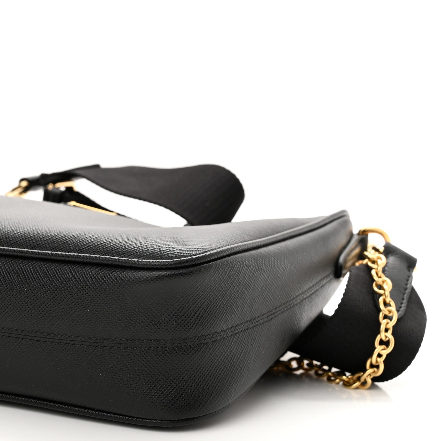 Saffiano Lux Re-Edition 2005 Shoulder Bag Black