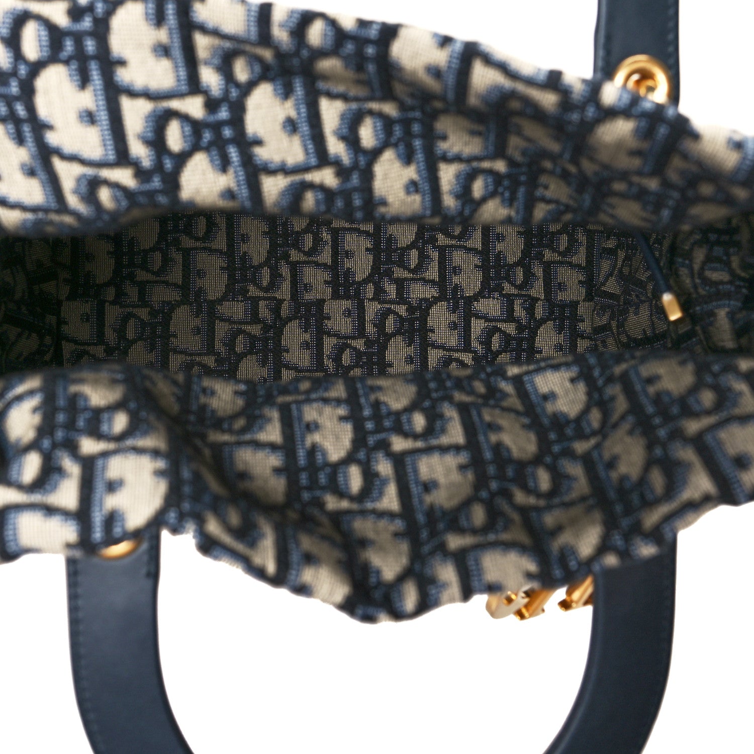 Christian Dior Wicker Oblique Medium Lady Dior Bag Blue 4 of 8