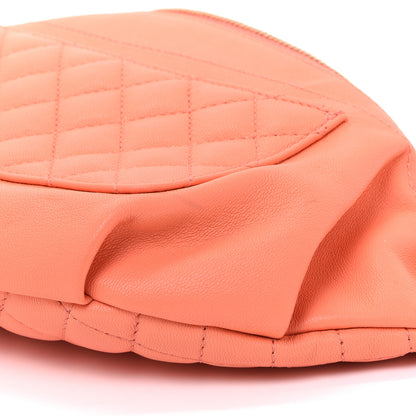 Chanel Lambskin Quilted Bi Waist Bag Fanny Pack Orange 10 of 10