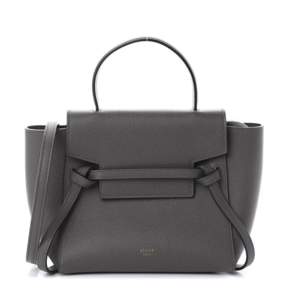 Celine Grained Calfskin Nano Belt Bag Grey 1 of 8