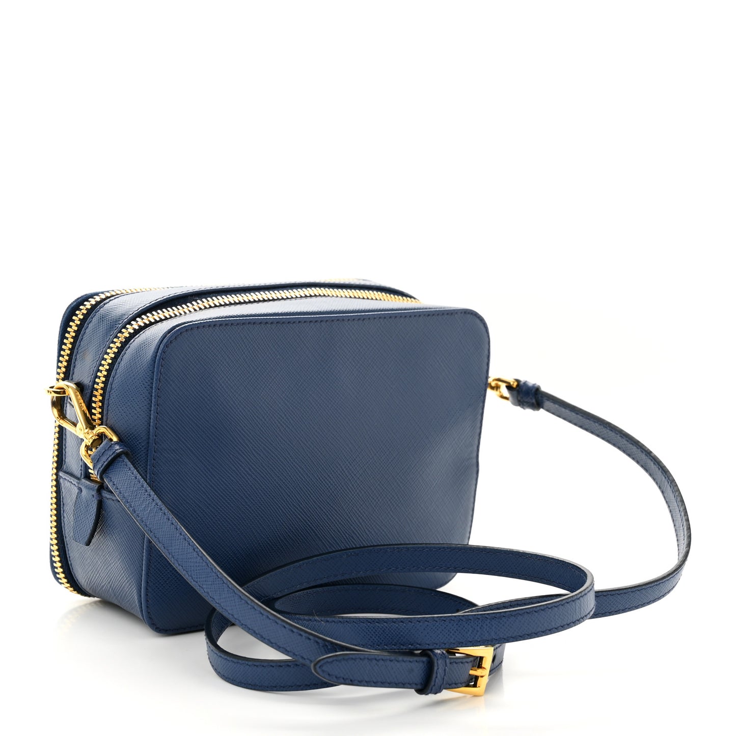 Saffiano Camera Crossbody Bag Bleuette