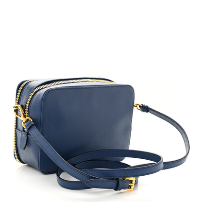 Prada Saffiano Camera Crossbody Bag Bleuette 2 of 9